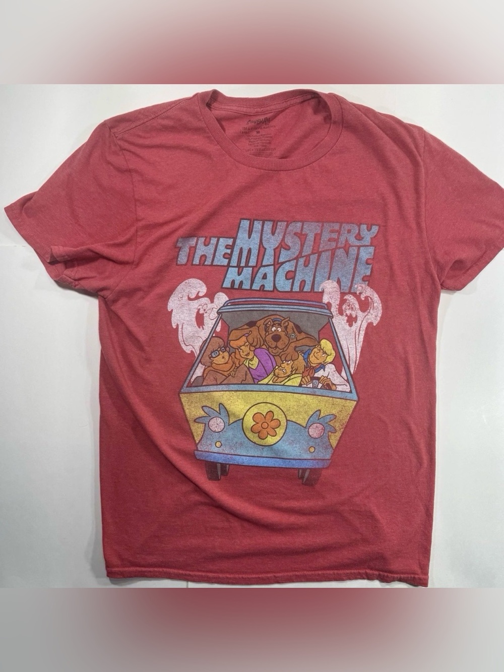 Scooby-Doo The Mystery Machine Graphic T-Shirt Red Men’s Medium